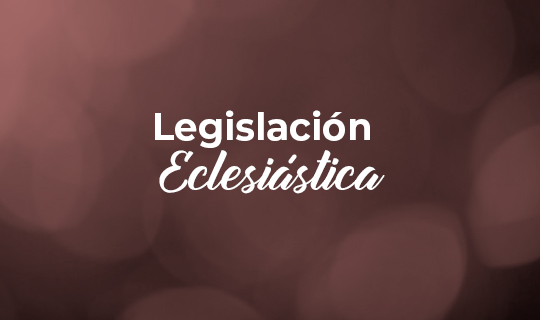 Legislación Eclesiástica